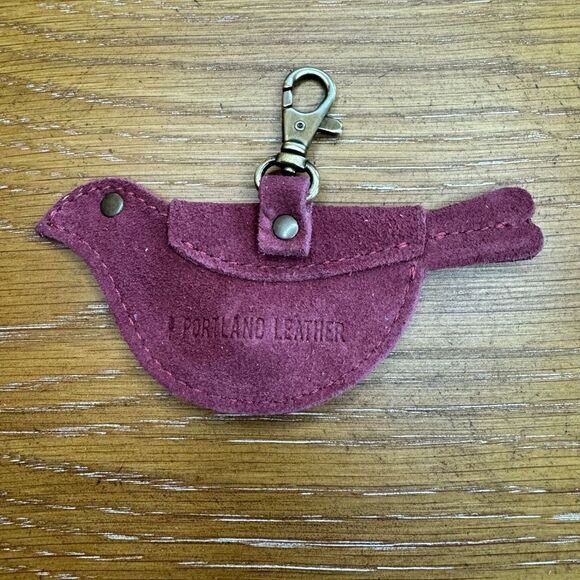 RED PANDA Portland Leather Mockingbird Pouch Purse Charm FAST SHIP - Picture 1 of 2